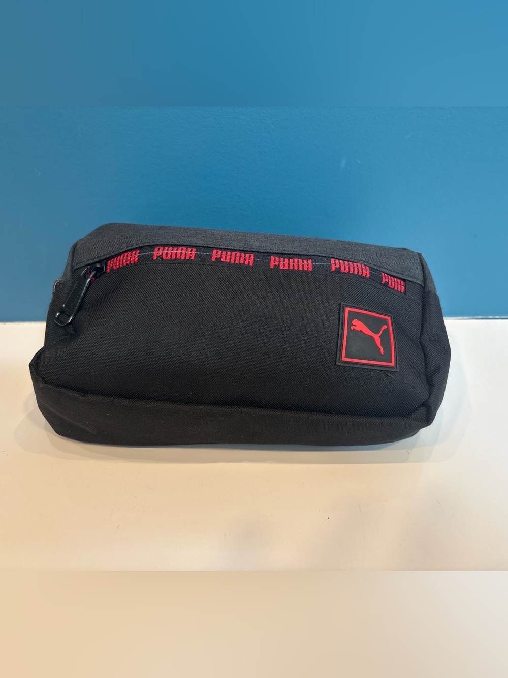 Puma Black Red Crossbody Belt Bag Fanny Pack Adjustable Strap